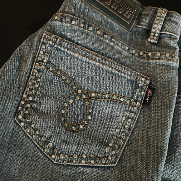 Blue Platinum Plush Jeans - Picture 4 of 7